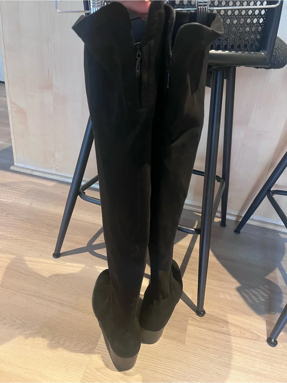 Women's Kenneth Cole Black Over-the-Knee Suede Boots